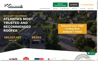 Findlayroofing.com Screenshot 2024-07-06 21:55:08