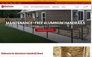 Aluminumhandraildirect.com Screenshot 2024-06-29 15:21:28