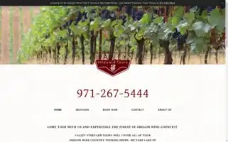 Valleyvineyardtours.com Screenshot 2024-04-17 05:30:51