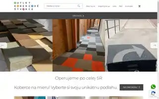 Outletkobercovestvorce.sk Screenshot 2024-06-15 23:51:17