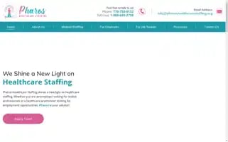 Pharoshealthcarestaffing.org Screenshot 2024-07-05 04:41:23