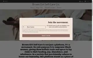 Browngirlselfcare.com Screenshot 2024-05-05 02:54:15