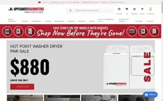 Theappliancediscounters.com Screenshot 2024-05-14 07:24:56