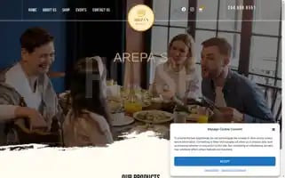 Arepashouseca.com Screenshot 2024-05-20 23:48:37