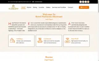 Hotelplatinumshravasti.com Screenshot 2024-05-20 13:01:13