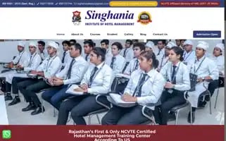 Singhaniahotelmanagement.com Screenshot 2024-04-18 14:44:28