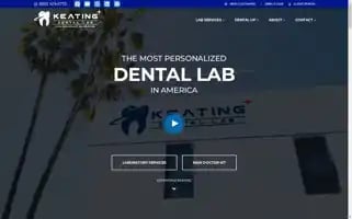 Keatingdentallab.com Screenshot 2024-06-12 13:06:04