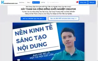 Khoinghiepcreator.com Screenshot 2024-05-29 12:52:35
