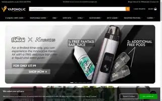 Vapoholic.co.uk Screenshot 2024-05-14 20:26:03