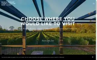 Princeedwardcountycustomwinetours.com Screenshot 2024-04-14 20:01:20