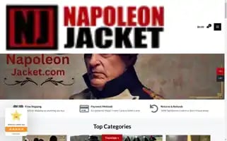 Napoleonjacket.com Screenshot 2024-05-26 00:13:44