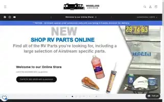 Woodlandairstreamparts.com Screenshot 2024-06-14 03:37:02