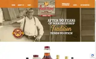 Andersonsmaplesyrup.com Screenshot 2024-06-30 12:25:38