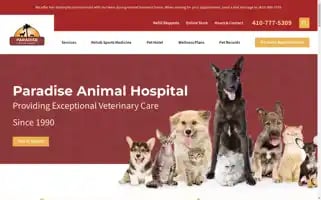 Paradiseanimalhospital.com Screenshot 2024-05-16 11:41:12