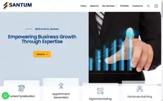Santumbusinesssolutions.com Screenshot 2024-05-26 06:33:21