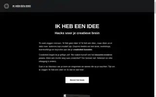 Ikhebeenidee.online Screenshot 2024-05-26 18:33:18