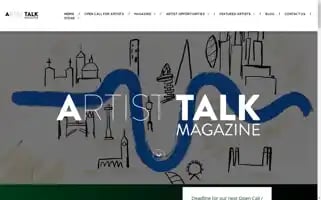 Artisttalkmagazine.com Screenshot 2024-07-04 18:53:12
