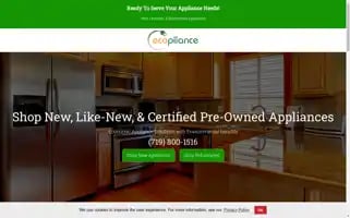 Appliancestorecoloradosprings.com Screenshot 2024-05-15 12:03:41