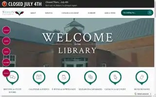 Westonlibrary.org Screenshot 2024-07-04 10:50:19