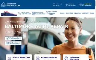 A1autothreebroscarrepair.com Screenshot 2024-05-06 03:24:19