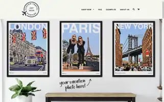 Customtravelposters.com Screenshot 2024-04-26 03:17:53