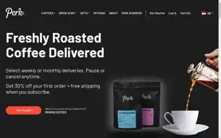 Perkcoffee.co Screenshot 2024-06-12 16:09:17