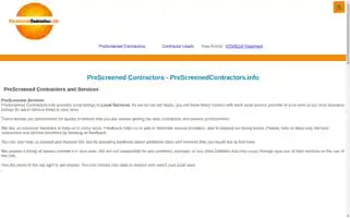 Prescreenedcontractors.info Screenshot 2024-05-13 11:59:13