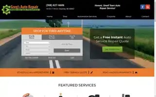 Gregsautorepair-tires.com Screenshot 2024-05-16 00:29:29