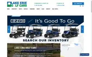 Lakeeriegolfcars.com Screenshot 2024-05-16 05:01:42
