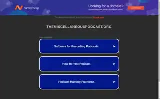 Themiscellaneouspodcast.org Screenshot 2024-07-08 09:49:16