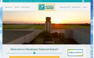 Waukeganairport.com Screenshot 2024-07-06 19:17:07