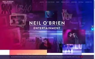 Neilobrienentertainment.com Screenshot 2024-06-30 10:00:49