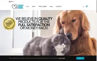 Cleancarepaws.com Screenshot 2024-05-03 18:14:57