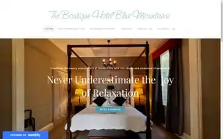 Theboutiquehotelbluemountains.com Screenshot 2024-04-17 06:47:41