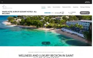 Waveshotelandspabarbados.com Screenshot 2024-04-17 17:50:06