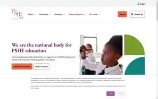 Pshe-association.org.uk Screenshot 2024-05-13 13:57:49