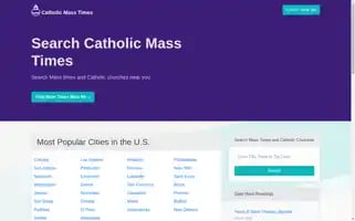 Catholicmasstime.org Screenshot 2024-07-03 21:49:54