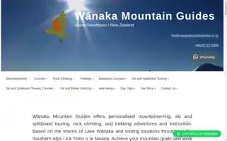 Wanakamountainguides.co.nz Screenshot 2024-05-21 19:57:42