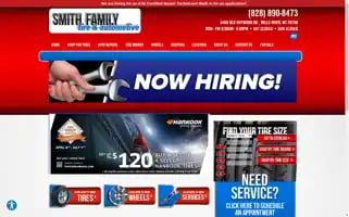 Smithfamilytirecenter.com Screenshot 2024-05-16 17:48:37