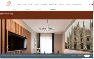 Kleoshotelmilano.com Screenshot 2024-04-26 13:30:53
