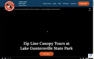 Lakeguntersvillezipline.com Screenshot 2024-06-12 21:37:42