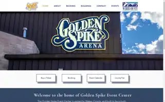 Goldenspikeeventcenter.com Screenshot 2024-05-15 23:53:55