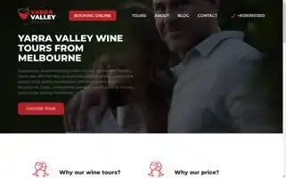 Yarravalleywinerytoursmelbourne.com.au Screenshot 2024-04-17 18:23:37
