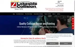 Lakesidecollisioninc.com Screenshot 2024-07-07 05:54:45