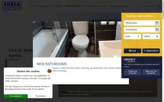 Aureahotelsaintes.com Screenshot 2024-04-26 23:52:51