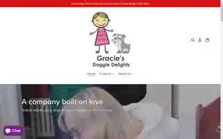 Graciesdoggiedelights.com Screenshot 2024-05-05 15:01:45
