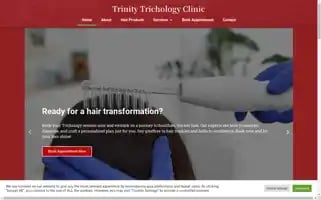 Trinitytrichologyclinic.com Screenshot 2024-05-18 10:26:35