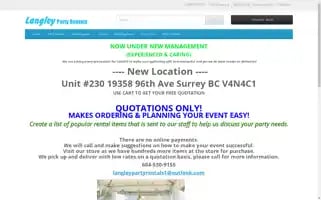 Langleypartyrentals.com Screenshot 2024-05-16 05:09:01