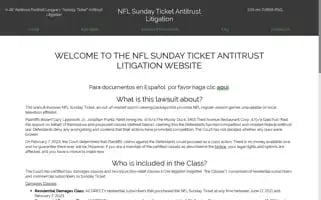 Nflsundayticketlawsuit.com Screenshot 2024-04-16 10:33:46