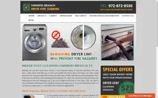 Dryerventcleaningfarmersbranch.com Screenshot 2024-06-13 05:19:06